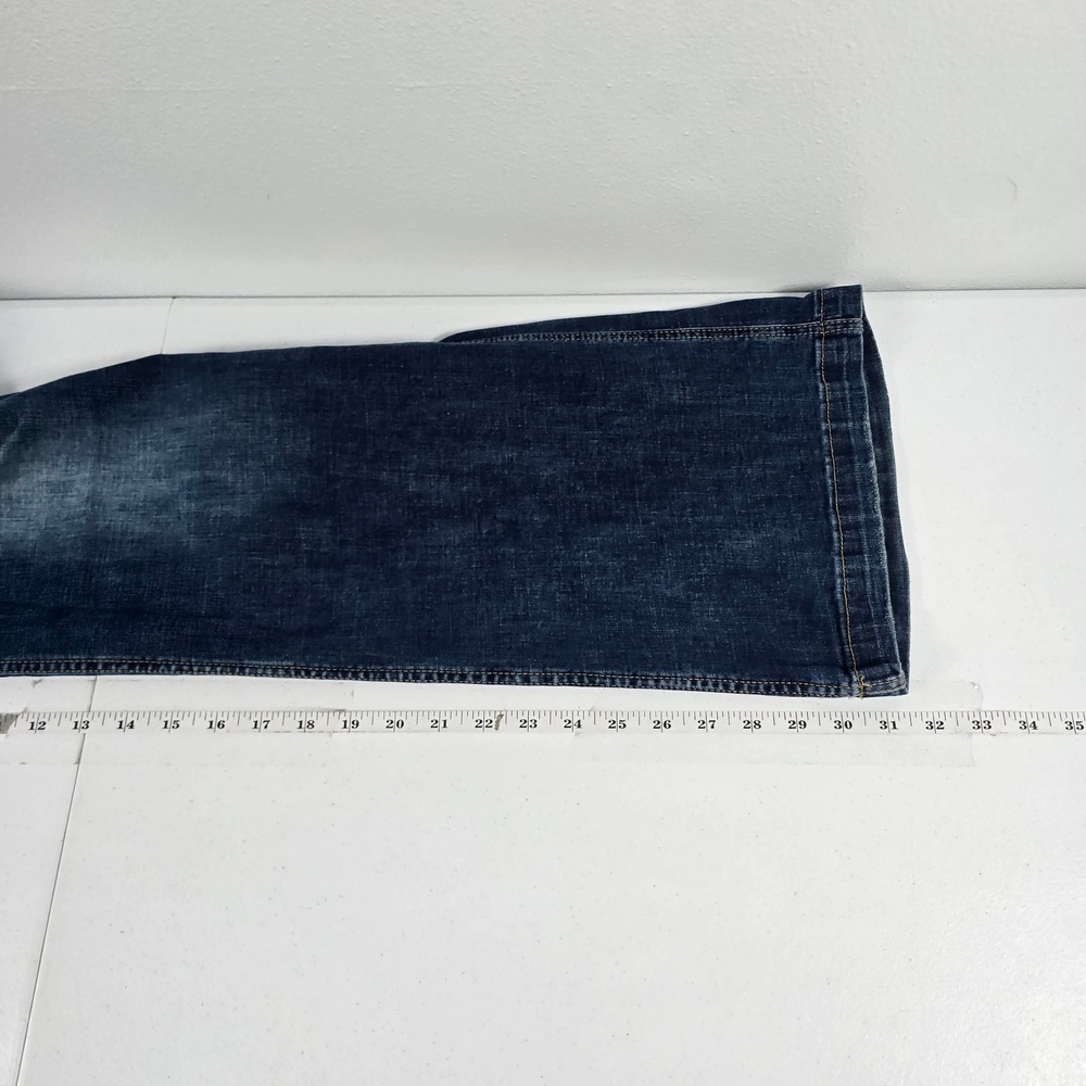 Flamingals Women 2XL Dark Wash Distressed Wide Leg Jeans 203901XHY High Rise - Picture 5 of 9